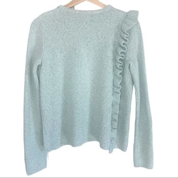 Cynthia Rowley Marled Knit & Ruffle Sweater - Picture 7 of 8